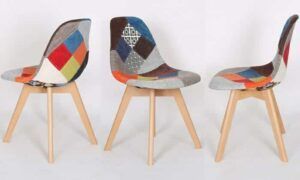 chaises scandinaves patchwork