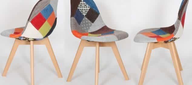chaises scandinaves patchwork