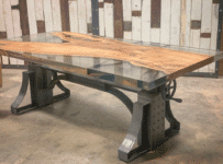 Déco d'intérieur : Table en résine epoxy bois
