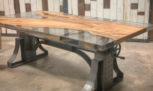 Déco d'intérieur : Table en résine epoxy bois