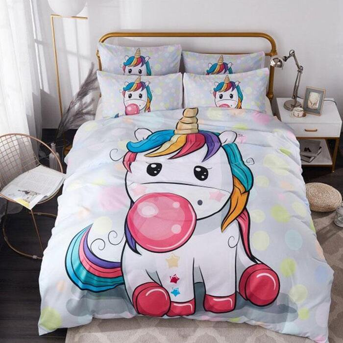 decoration licorne parure de lit