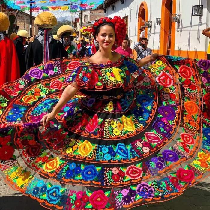 deguisement traditionnel mexicain chiapaneca