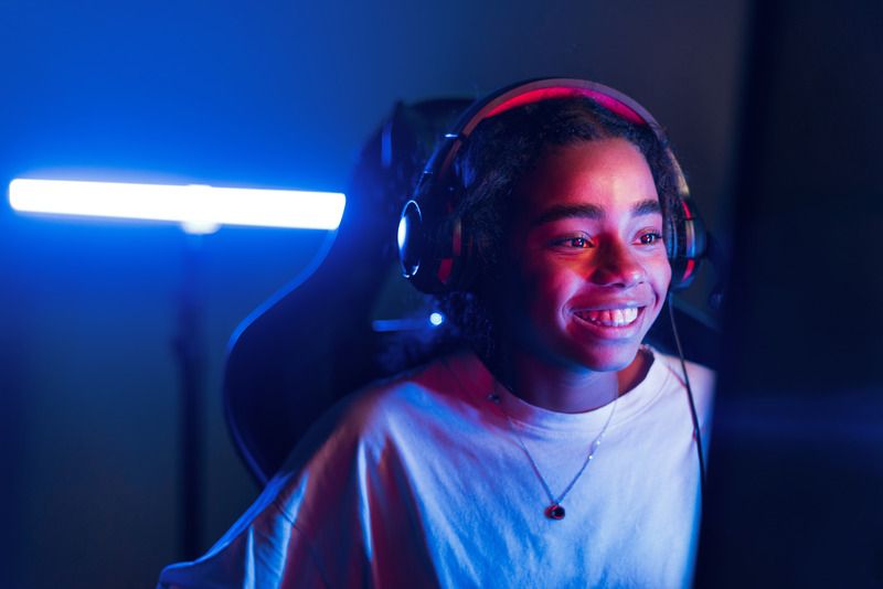 un enfant gamer